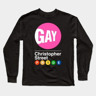 Gay Pride NYC Subway Long Sleeve T-Shirt